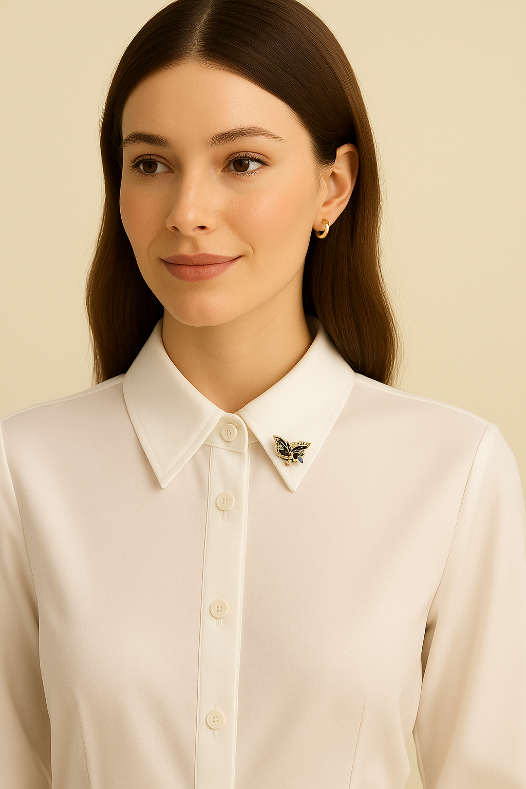 Elegant Butterfly Rhinestone Button – 25x18mm