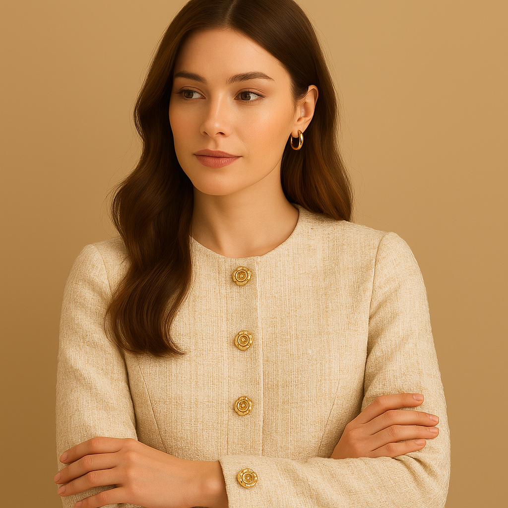 Golden Rose Decorative Button – Elegant Floral Design