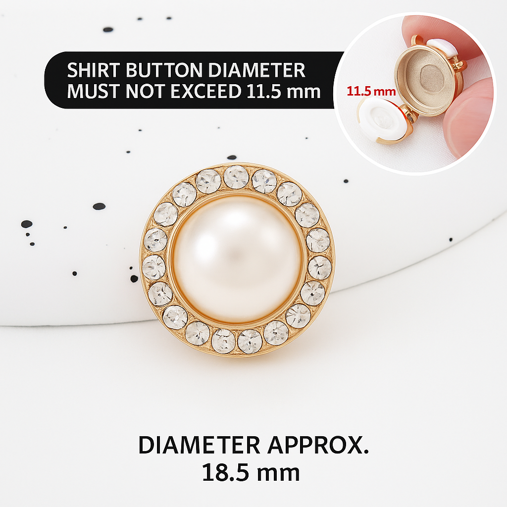 Luxury Rhinestone & Pearl Decorative Buttons – Transform Your Outfit Instantly