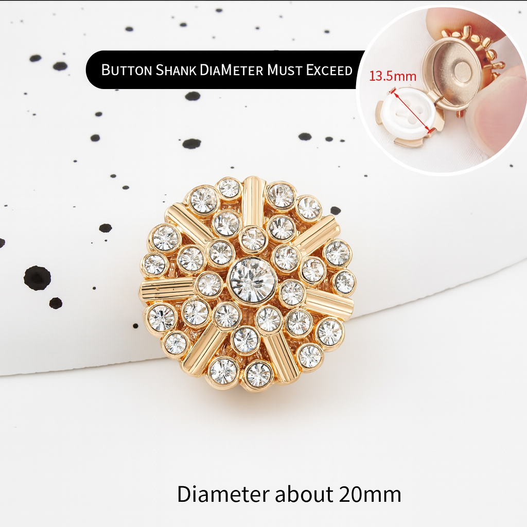 Luxury Rhinestone & Pearl Decorative Buttons – Transform Your Outfit Instantly